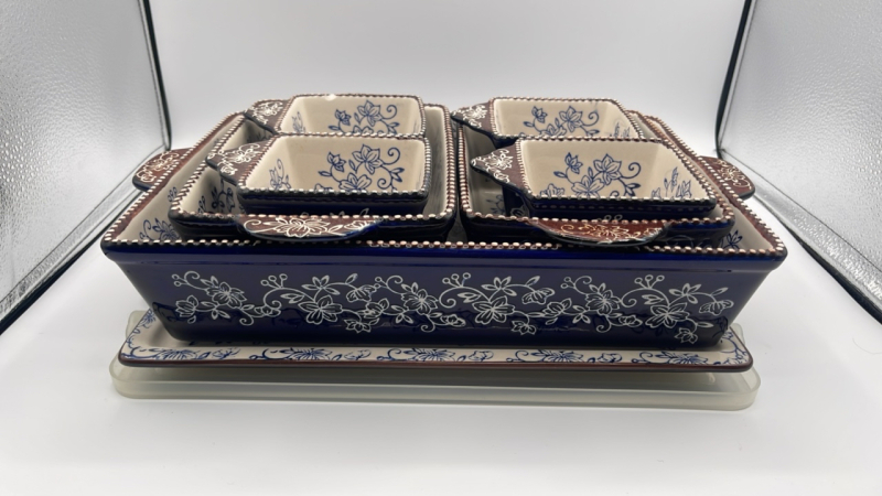 Floral Lace Serving Dish Set