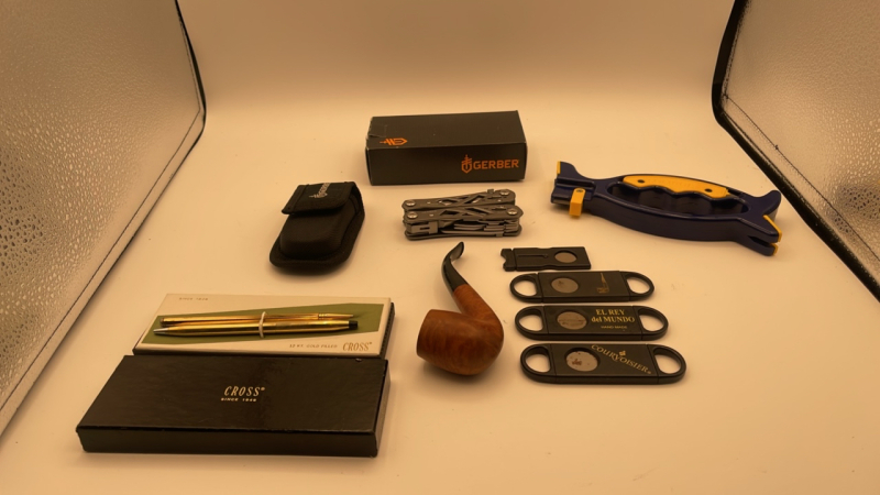 Herbert Multi Tool, Pipe and Cutters, Cross Pens, Sharpener