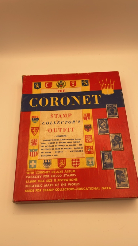 Coronet Vintage Stamp Collectors Outfit
