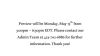 Preview Information