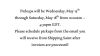 Pickup Information