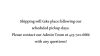 Shipping Information