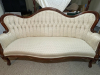 Antique Victorian Beige Settee