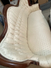 Antique Victorian Beige Settee - 15