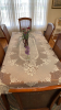 Dining Room Table, Table Covering, and Decor. - 2