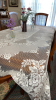 Dining Room Table, Table Covering, and Decor. - 3