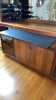 Credenza and Hutch with Oil Lamps and Decor - 11