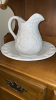 White Embossed Pitcher Bowl - 2