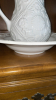 White Embossed Pitcher Bowl - 6