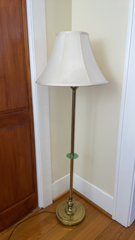 Floor Lamp and Wall Clock