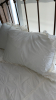 Brass Bed Frame with Comforter and Two Pillows - 11