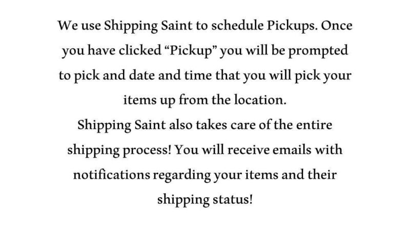 Pickup & Shipping