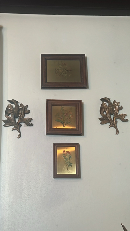 Assorted Vintage Florentia Artwork & Brass Birds