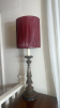 Carved Lamps w/ (2) Sets of Lamp Shades