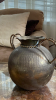 Brass Spitoon, Hammered Vase, & Decor - 2