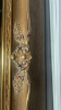 Gold Framed Mirror, Floral Wreath, Dried Arrangement Wall Sconce - 4