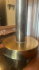 Rare Style Mid Century Modern Brass Table Lamp and Shade - 4