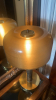 Rare Style Mid Century Modern Brass Table Lamp and Shade - 5