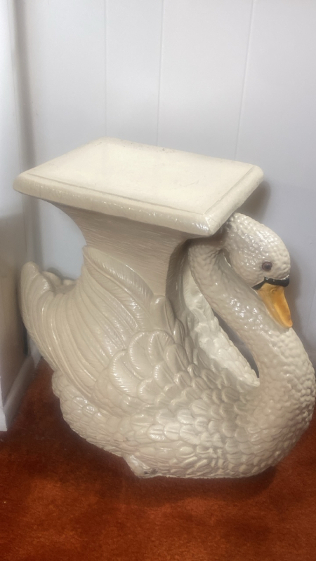 Vintage Mid Century Decorative Swan Planter