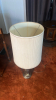 Mid Century Brass and Beveled Etched Glass Table Lamp - 2