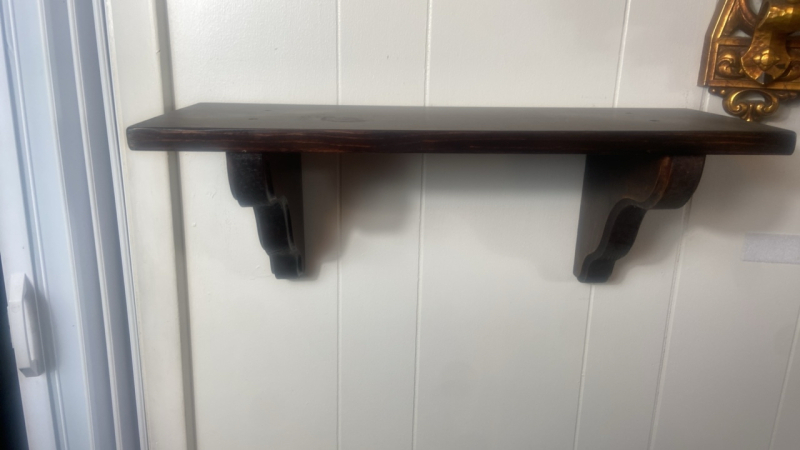 (2) Wooden Shelves