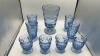 Mid Century Modern Vase Tiffin Copen Blue Crystal Ball Set - 2