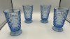 Mid Century Modern Vase Tiffin Copen Blue Crystal Ball Set - 8