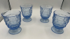 Mid Century Modern Vase Tiffin Copen Blue Crystal Ball Set - 10