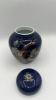 Cobalt Blue Porcelain Miniature Set w/ Fabergé Style Eggs - 4