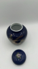 Cobalt Blue Porcelain Miniature Set w/ Fabergé Style Eggs - 5