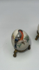 Cobalt Blue Porcelain Miniature Set w/ Fabergé Style Eggs - 11