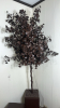 MCM Deco Brown Artificial Tree, Floral Arrangement Hanging Basket, & Storage Cube