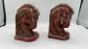 Mid Century Modern Ceramic Horse Head Book Ends (2) - 2