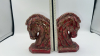 Mid Century Modern Ceramic Horse Head Book Ends (2) - 5