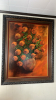 Large Floral Still Life Signed Oil Painting