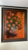 Large Floral Still Life Signed Oil Painting - 2