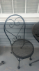 Wrought Iron Patio Bistro Table w/ Chairs - 3