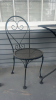 Wrought Iron Patio Bistro Table w/ Chairs - 4