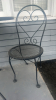 Wrought Iron Patio Bistro Table w/ Chairs - 6