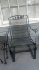 Wrought Iron Patio Chairs & Nesting Tables - 9