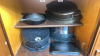 Assorted Large Cookware, Speckle ware, Cast Iron