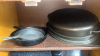 Assorted Large Cookware, Speckle ware, Cast Iron - 2