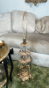 Moroccan Style Side Table, Contents & Jeweled Lamp Bases (2) - 11