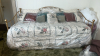 Twin Sized Bedding, Crochet Pillows, Assorted Blankets & Draperies - 2