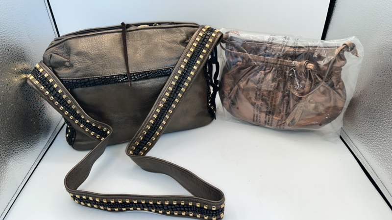 Ladies Brown Cross Body & Clutch