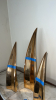 JARU Large Gold Metallic Mid Century Sculptures - 11