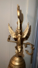 Ornate Wall Bell and Hanging Brass Candlestick Holder - 5