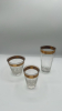 Gold Rimmed Greek Key Glasses - 2