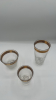 Gold Rimmed Greek Key Glasses - 3