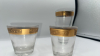 Gold Rimmed Greek Key Glasses - 4